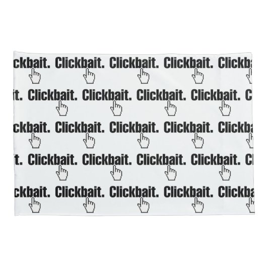 Klikbait. Hoesje piloot Kussensloop (Achterkant-Rechts)