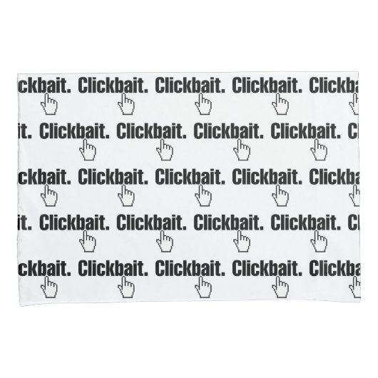 Klikbait. Hoesje piloot Kussensloop (Voorkant-Rechts)