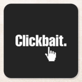 Klikbait. Kartonnen Onderzetters (Voorkant)