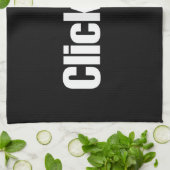 Klikbait. Theedoek (Gevouwen)