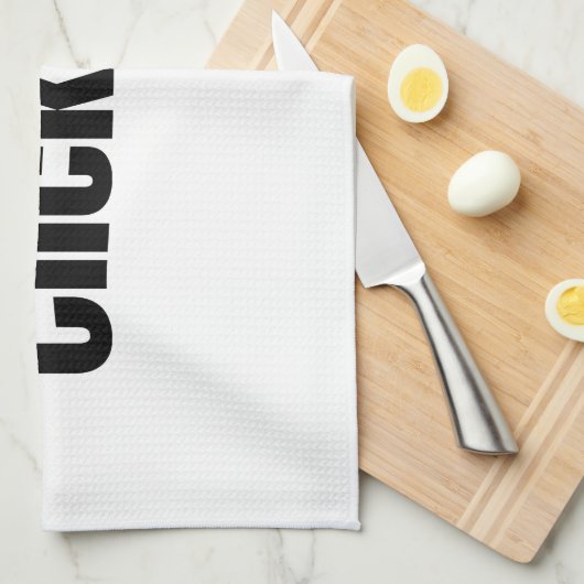 Klikbait. Theedoek (Quarter Fold)