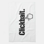 Klikbait. Theedoek (Verticaal)