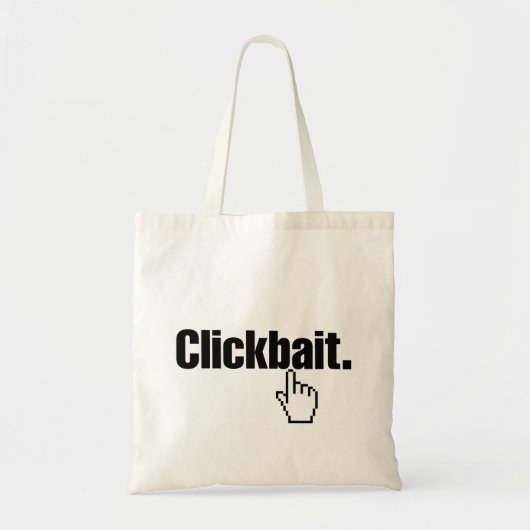 Klikbait. Tote Bag (Voorkant)