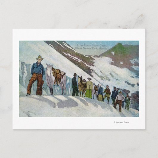 Klikbekkens aan de voet van de Sperry Glacier Briefkaart (Voorkant)