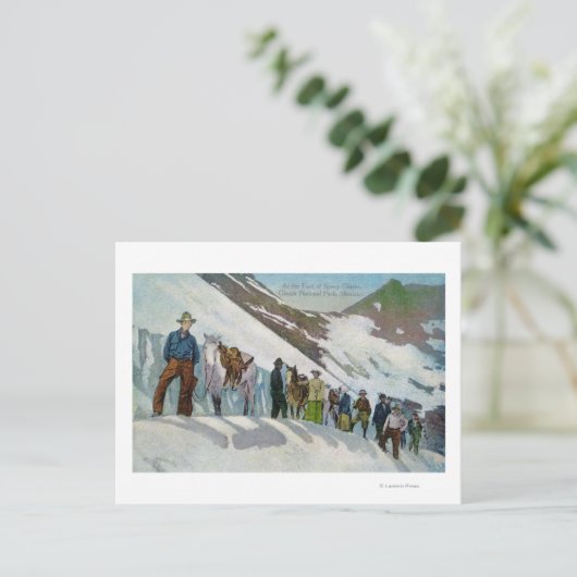 Klikbekkens aan de voet van de Sperry Glacier Briefkaart (Staand voorkant)