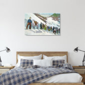 Klikbekkens aan de voet van de Sperry Glacier Canvas Afdruk (Insitu (Slaapkamer))
