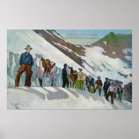 Klikbekkens aan de voet van de Sperry Glacier Poster (Voorkant)