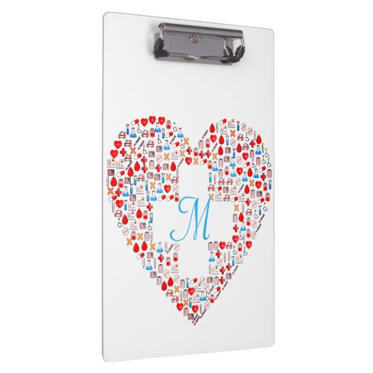 Klikbord voor het medisch hart van de verpleegster klembord (Rechts)
