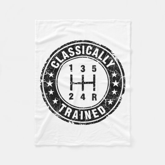Klikkend Getrainde Autogids Handmatige Transmissie Fleece Deken (Voorkant)