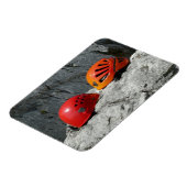 Klikkende helmen op een Rock Magnet Magneet (Linkerzijde)