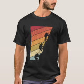 Klikkende silhouet op verharde regenboog t-shirt (Voorkant)