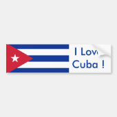 Klikker met vlag Cuba Bumpersticker (Voorkant)