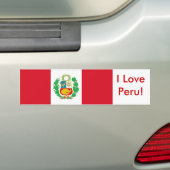 Klikker met vlag Peru Bumpersticker (Op auto)