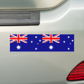 Klikker met vlag van Australië Bumpersticker (Op auto)