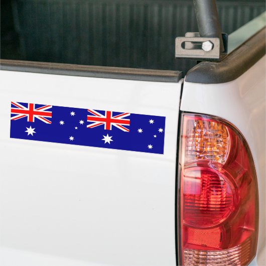 Klikker met vlag van Australië Bumpersticker (Op Truck)