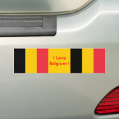 Klikker met vlag van België Bumpersticker (Op auto)