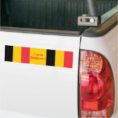 Klikker met vlag van België Bumpersticker (Op Truck)