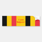 Klikker met vlag van België Bumpersticker (Voorkant)