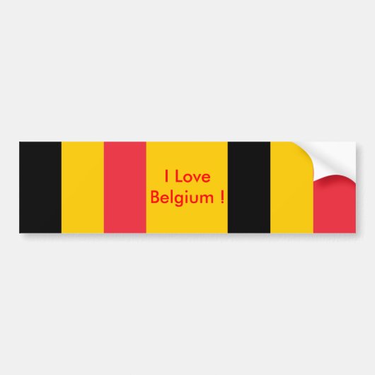 Klikker met vlag van België Bumpersticker (Voorkant)