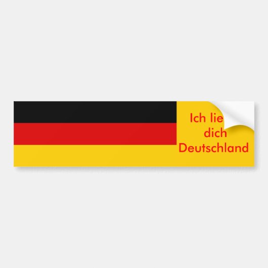 Klikker met vlag van Duitsland Bumpersticker (Voorkant)