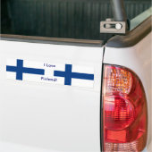 Klikker met vlag van Finland Bumpersticker (Op Truck)