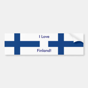 Klikker met vlag van Finland Bumpersticker