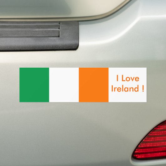 Klikker met vlag van Ierland Bumpersticker (Op auto)