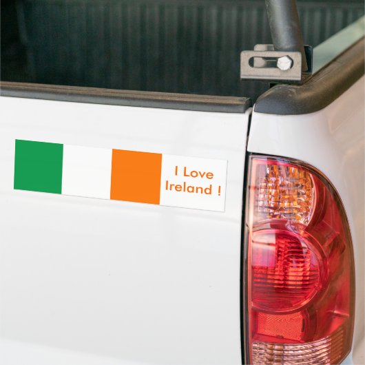 Klikker met vlag van Ierland Bumpersticker (Op Truck)