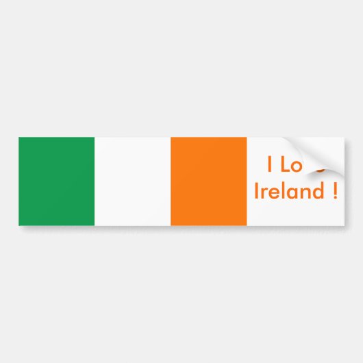 Klikker met vlag van Ierland Bumpersticker (Voorkant)