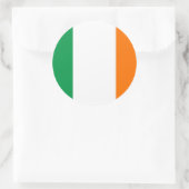 Klikker met vlag van Ierland Ronde Sticker (Tas)