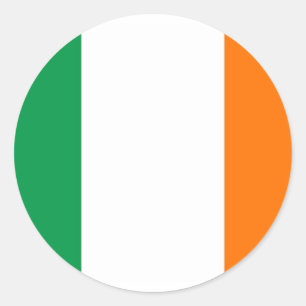 Klikker met vlag van Ierland Ronde Sticker
