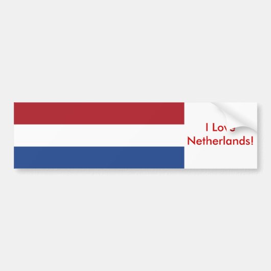 Klikker met vlag van Nederland Bumpersticker (Voorkant)