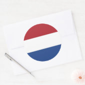 Klikker met vlag van Nederland Ronde Sticker (Envelop)