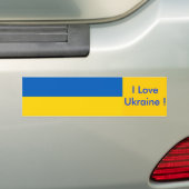 Klikker met vlag van Oekraïne Bumpersticker (Op auto)