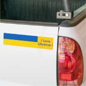 Klikker met vlag van Oekraïne Bumpersticker (Op Truck)