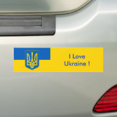 Klikker met vlag van Oekraïne Bumpersticker (Op auto)