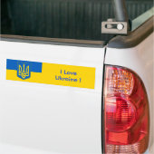 Klikker met vlag van Oekraïne Bumpersticker (Op Truck)