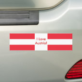 Klikker met vlag van Oostenrijk Bumpersticker (Op auto)