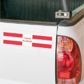 Klikker met vlag van Oostenrijk Bumpersticker (Op Truck)