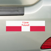 Klikker met vlag van Polen Bumpersticker (Op auto)