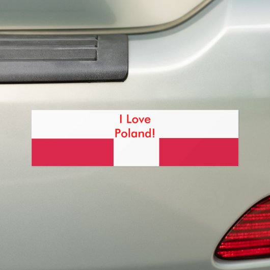 Klikker met vlag van Polen Bumpersticker (Op auto)