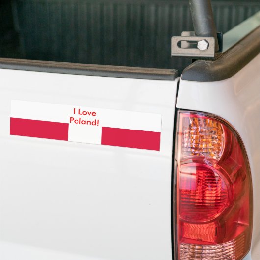 Klikker met vlag van Polen Bumpersticker (Op Truck)