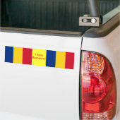 Klikker met vlag van Roemenië Bumpersticker (Op Truck)