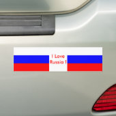 Klikker met vlag van Rusland Bumpersticker (Op auto)