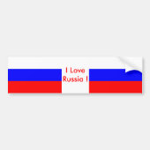 Klikker met vlag van Rusland Bumpersticker (Voorkant)