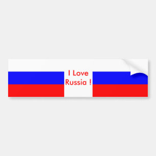 Klikker met vlag van Rusland Bumpersticker