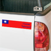 Klikker met vlag van Taiwan Bumpersticker (Op Truck)