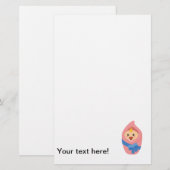 Klikker voor pasgeboren baby briefpapier (Voorkant / Achterkant)