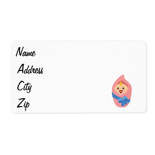 Klikker voor pasgeboren baby etiket (Voorkant)