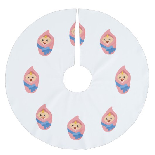 Klikker voor pasgeboren baby kerstboom rok (Voorkant)